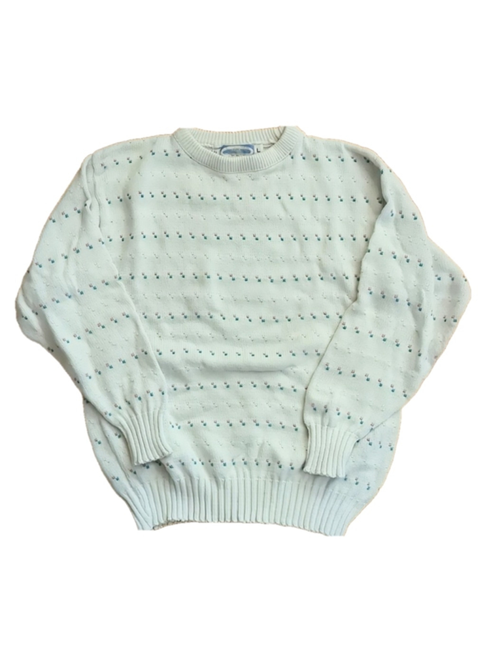 Schooner Sports Crewneck Sweater Large White